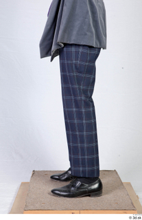  Photos Man in Historical suit 9 19th century Historical clothing blue plaid pants leather shoes lower body 0003.jpg